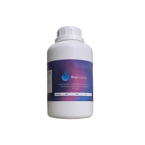 SOLUCAO DE CLORETO DE POTASSIO 3M SATURADO COM CLORETO DE PRATA (AGCI) - 500ML
