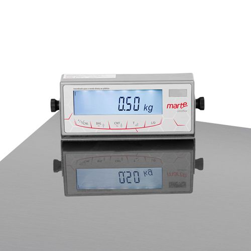 BALANCA DE PLATAFORMA 101KG 20G 40X40 INOX SEM COLUNA LS100 MARTE INMETRO