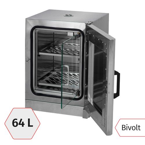 ESTUFA INCUBADORA CULTURA BACTERIOLOGICA 64 LITROS DIGITAL 70°C INOX MEDI-64B MARTE
