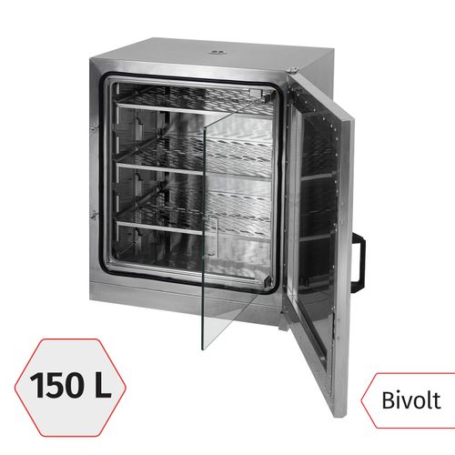 ESTUFA INCUBADORA CULTURA BACTERIOLOGICA 150 LITROS DIGITAL 70°C INOX MEDI-150B MARTE