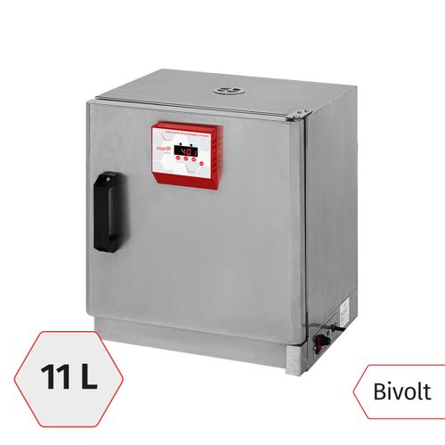 ESTUFA DE SECAGEM E ESTERILIZACAO 11 LITROS DIGITAL 250C INOX MEDI-11 MARTE