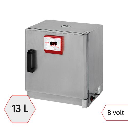 ESTUFA DE SECAGEM E ESTERILIZACAO 13 LITROS DIGITAL 250°C INOX MEDI-13 MARTE