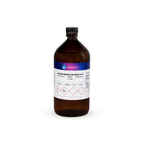 SOLUCAO NITRATO DE PRATA 0,1N 1000ML