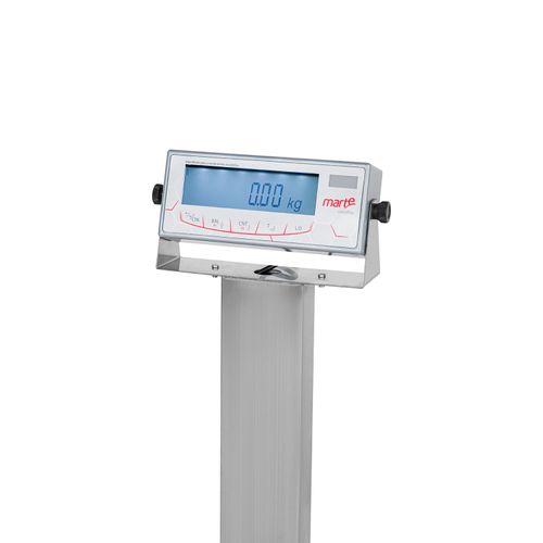 BALANCA DE PLATAFORMA 201KG 50G 70X70 INOX COM COLUNA LS200 MARTE INMETRO
