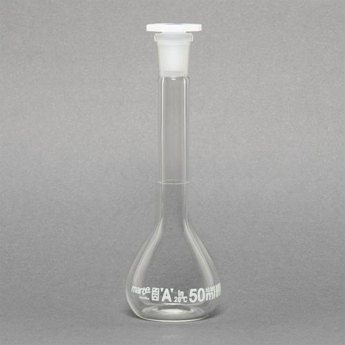 BALAO VOLUMETRICO TRANSP. ROLHA PLASTICO - 50ML
