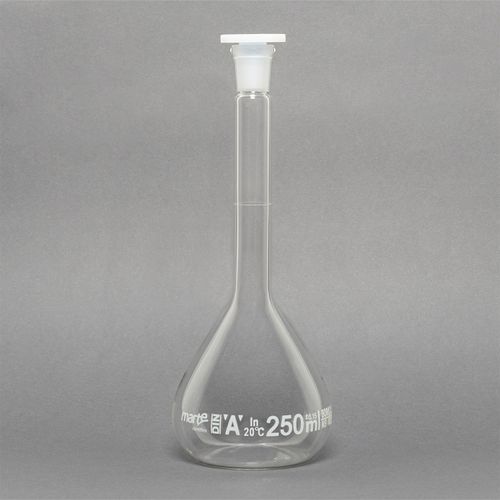 BALAO VOLUMETRICO TRANSP. ROLHA PLASTICO - 250ML