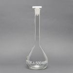 900.0000.31 - BALAO VOLUMETRICO TRANSP. ROLHA PLASTICO - 500ML - 01