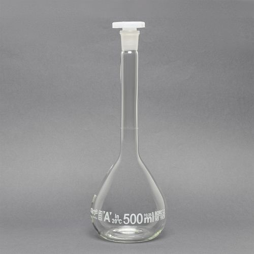 BALAO VOLUMETRICO TRANSP. ROLHA PLASTICO - 500ML