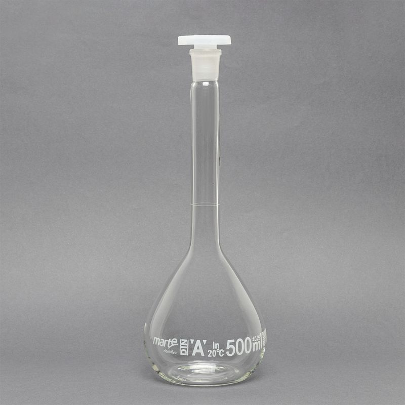 900.0000.31 - BALAO VOLUMETRICO TRANSP. ROLHA PLASTICO - 500ML - 02