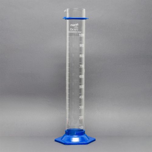 PROVETA VIDRO GRADUADA BASE HEX. PLASTICO - 1000ML