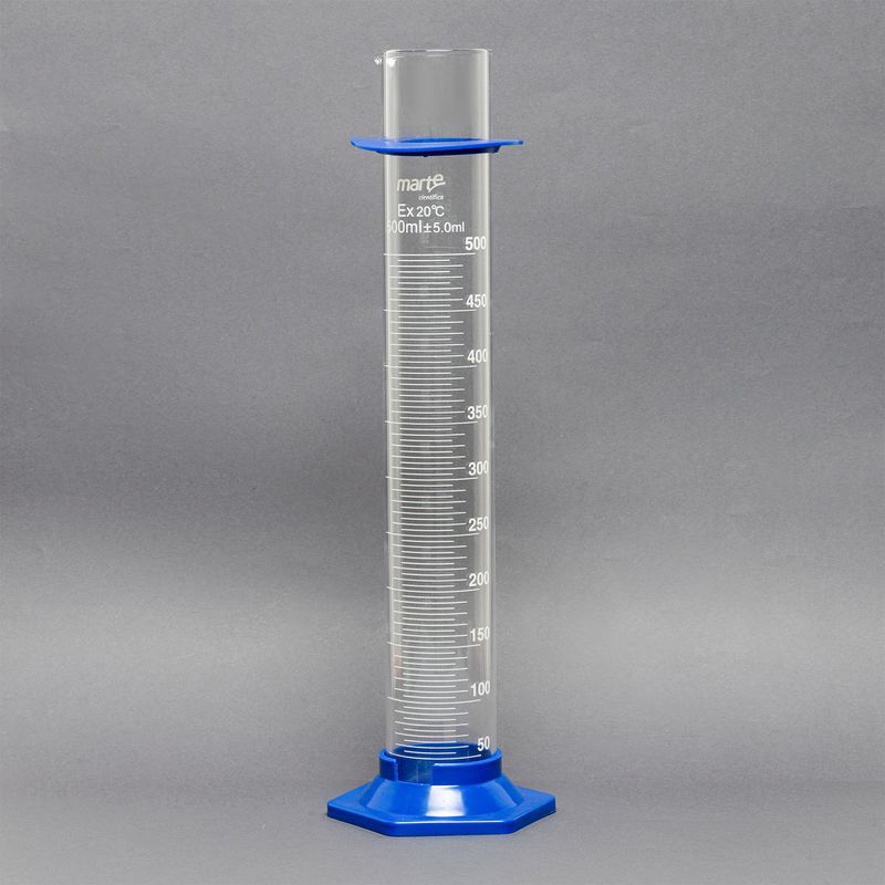 900.0000.26 - PROVETA VIDRO GRADUADA BASE HEX. PLASTICO - 500ML