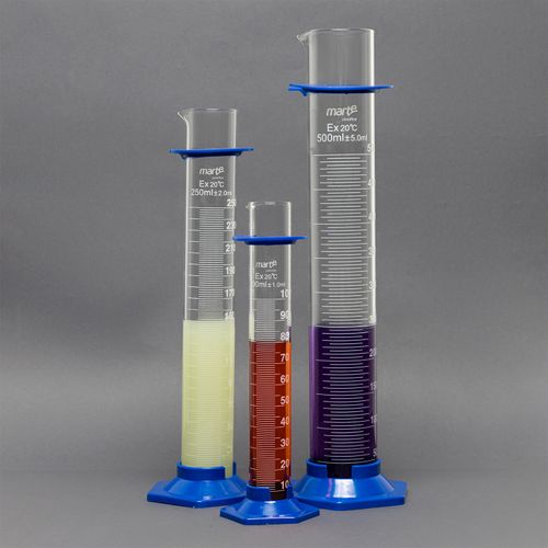 PROVETA VIDRO GRADUADA BASE HEX. PLASTICO - 250ML