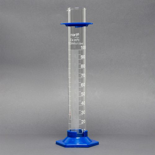 PROVETA VIDRO GRADUADA BASE HEX. PLASTICO - 100ML