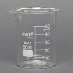900.0000.08 - BEQUER DE VIDRO FORMA BAIXA GRADUADO - 50ML