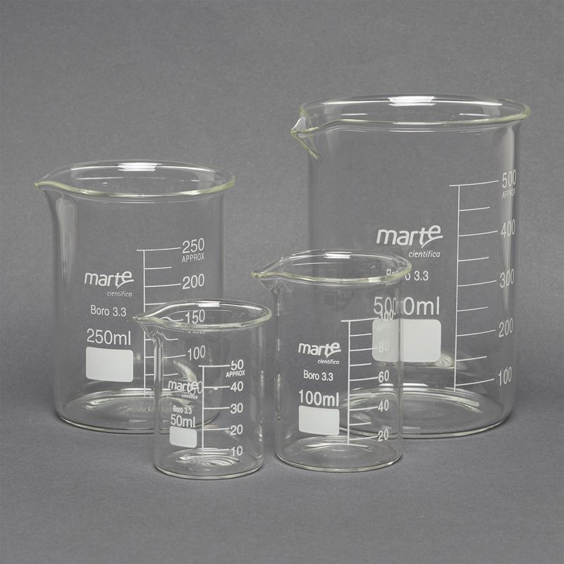 BEQUER DE VIDRO -50ML - 500ML-