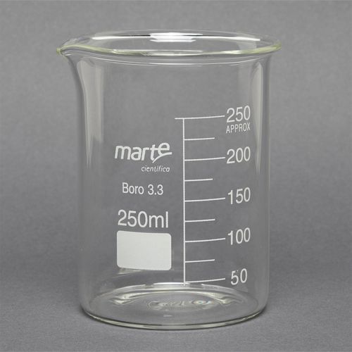 BEQUER DE VIDRO FORMA BAIXA GRADUADO - 250ML