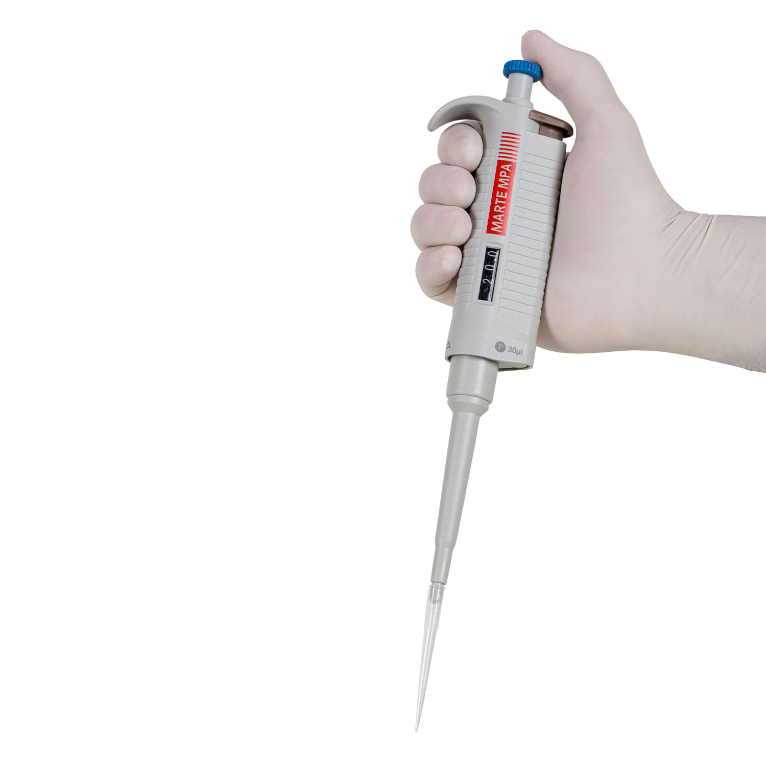 MICROPIPETA MONOCANAL VOL VARIAVEL BASIC - 20 uL - Marte