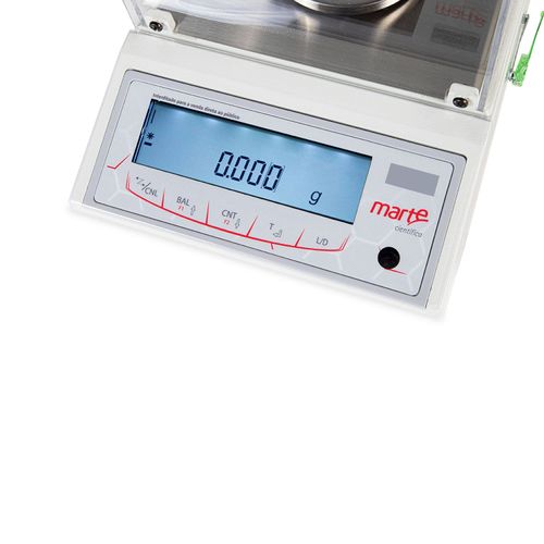 BALANCA SEMI ANALITICA 3 CASAS 0,001G 510G CALIBRACAO INTERNA AUTOMATICA AD500-CAL MARTE INMETRO