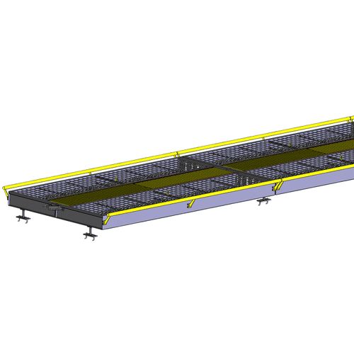 BALANCA RODOVIARIA DE CAMINHAO 100.000 KG (100 TONELADAS) 18 METROS EMBUTIDA MODULAR TOTALMENTE EM METAL