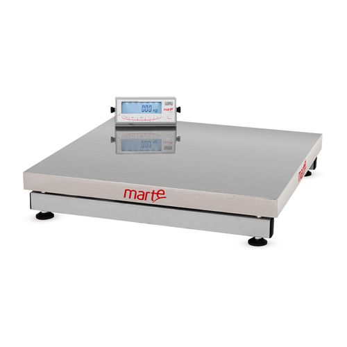 BALANCA DE PLATAFORMA 501KG 100G 70X70 INOX SEM COLUNA LS500 MARTE INMETRO