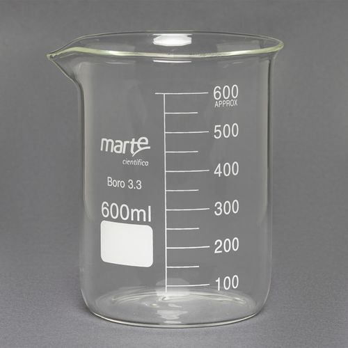 BEQUER DE VIDRO FORMA BAIXA GRADUADO - 600ML