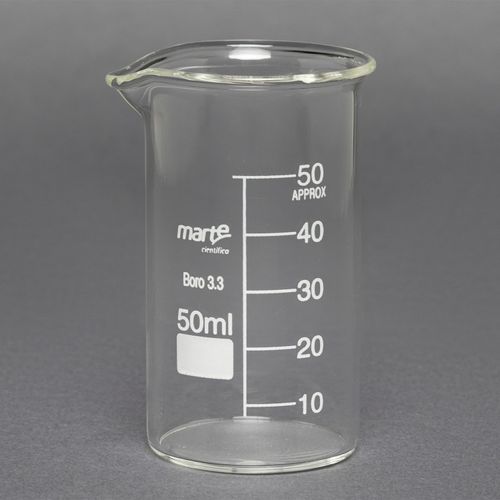 BEQUER DE VIDRO FORMA ALTA GRADUADO - 50ML