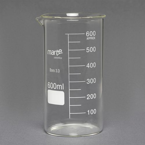 BEQUER DE VIDRO FORMA ALTA GRADUADO - 600ML
