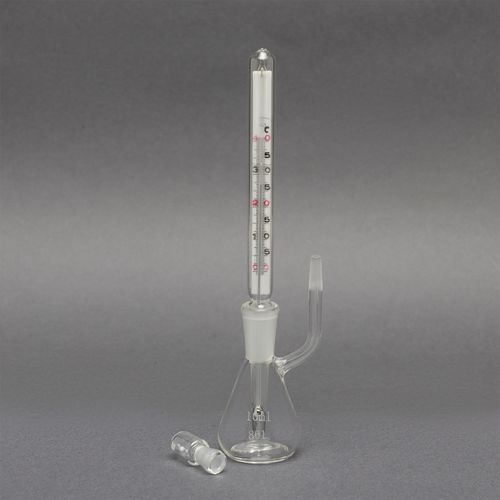 PICNOMETRO DE VIDRO GAY-LUSSAC C/ TERMOMETRO 10ML