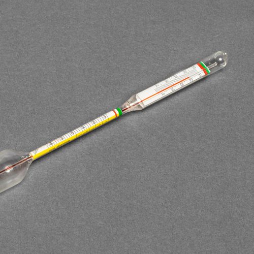 LACTO DENSIMETRO COM TERMOMETRO - ESCALA 15/40