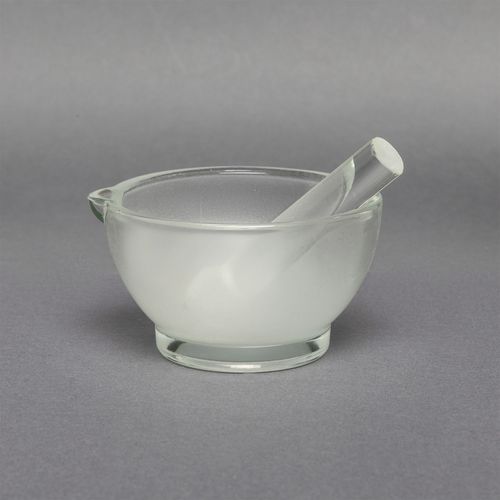 GRAL (ALMOFARIZ) DE VIDRO C/ PISTILO VIDRO - 100ML