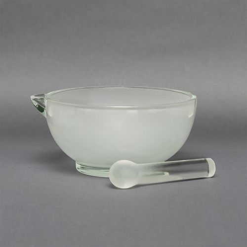 GRAL (ALMOFARIZ) DE VIDRO C/ PISTILO VIDRO - 250ML