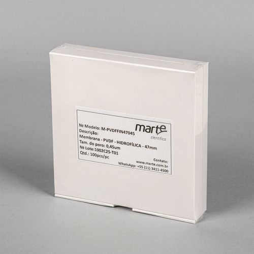 MEMBRANA FILTRANTE PVDF HI NAO ESTERIL 47MMX0,45UM