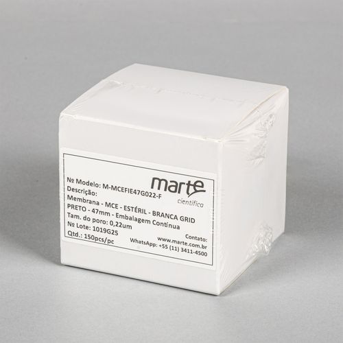 MEMBRANA FILTRANTE MCE HI EST QUAD CTN 47MMX0,22UM