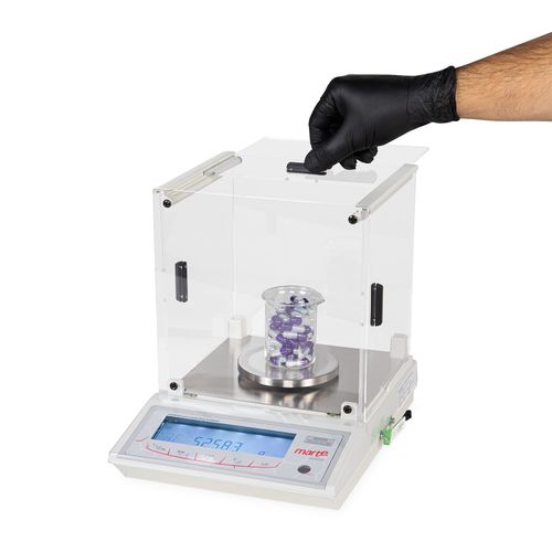BALANCA SEMI ANALITICA 3 CASAS 0,001G 440G CALIBRACAO INTERNA AUTOMATICA COM PROCESSADOR ESTATISTICO AD430F-CAL MARTE INMETRO