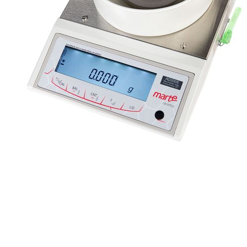 BALANCA SEMI ANALITICA 3 CASAS 0,001G 210G CALIBRACAO INTERNA AUTOMATICA COM PROCESSADOR ESTATISTICO AD200FS-CAL MARTE INMETRO