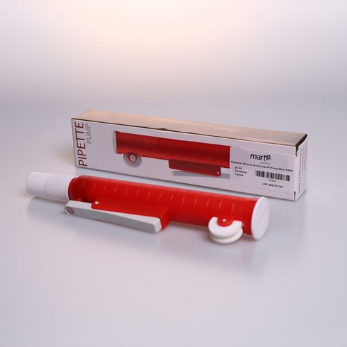 PIPETADOR MANUAL DE VOLUMES PI-PUMP VERMELHO 25ML